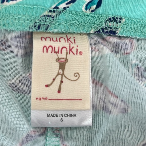 Munki Munki Bamboo/Cotton Pajama lounge shorts dragonfly print women's small - Picture 4 of 5